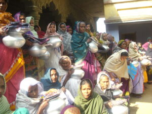 Distribution to the needy